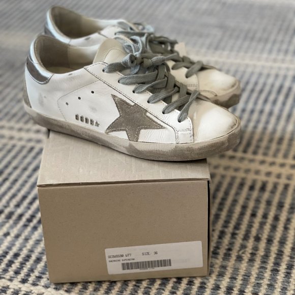 Golden Goose Shoes - White Golden Goose Superstar low-top sneakers- 36